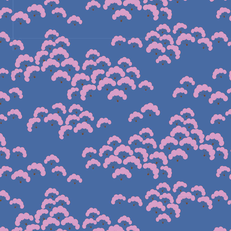 TILDA - Bloomsville Cottonbloom (Blueberry)