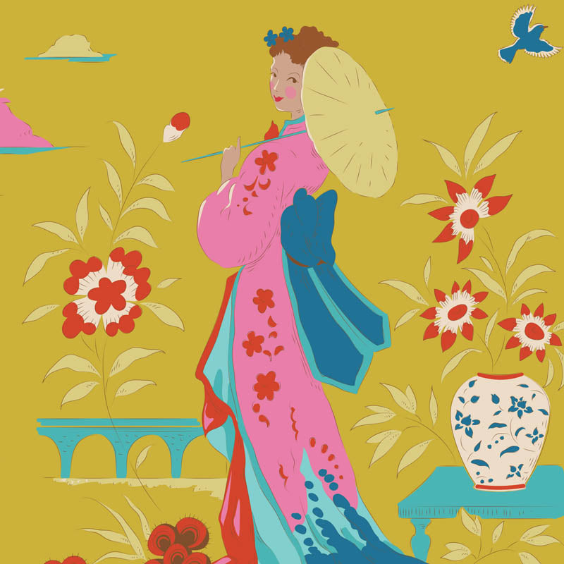 TILDA - Bloomsville Garden Vista (Corn)