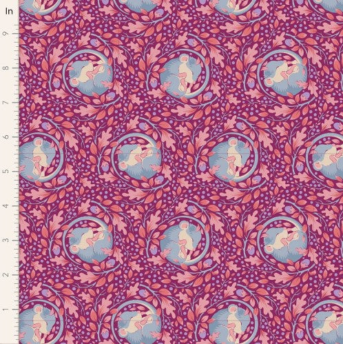 Fabric~ TILDA Hibernation Slumbermouse (Plum)