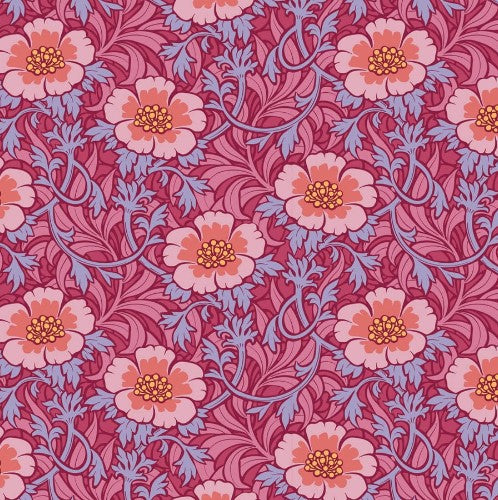 Fabric~ TILDA Hibernation Winterrose (Hibiscus)