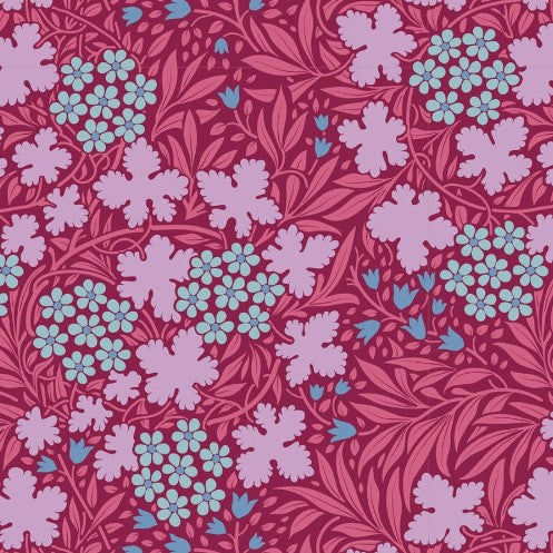 Fabric~ TILDA Hibernation Autumnbloom (Old Rose)