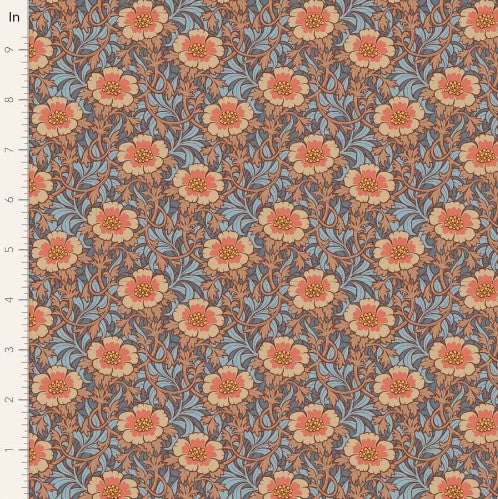 Fabric~ TILDA Hibernation Winterrose (Hazel)