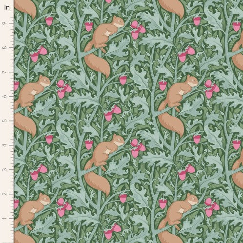 Fabric~ TILDA Hibernation Squireldream (Sage)