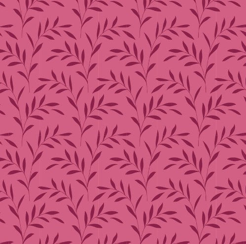 Fabric~ TILDA Hibernation Olivebranch (Old Rose)