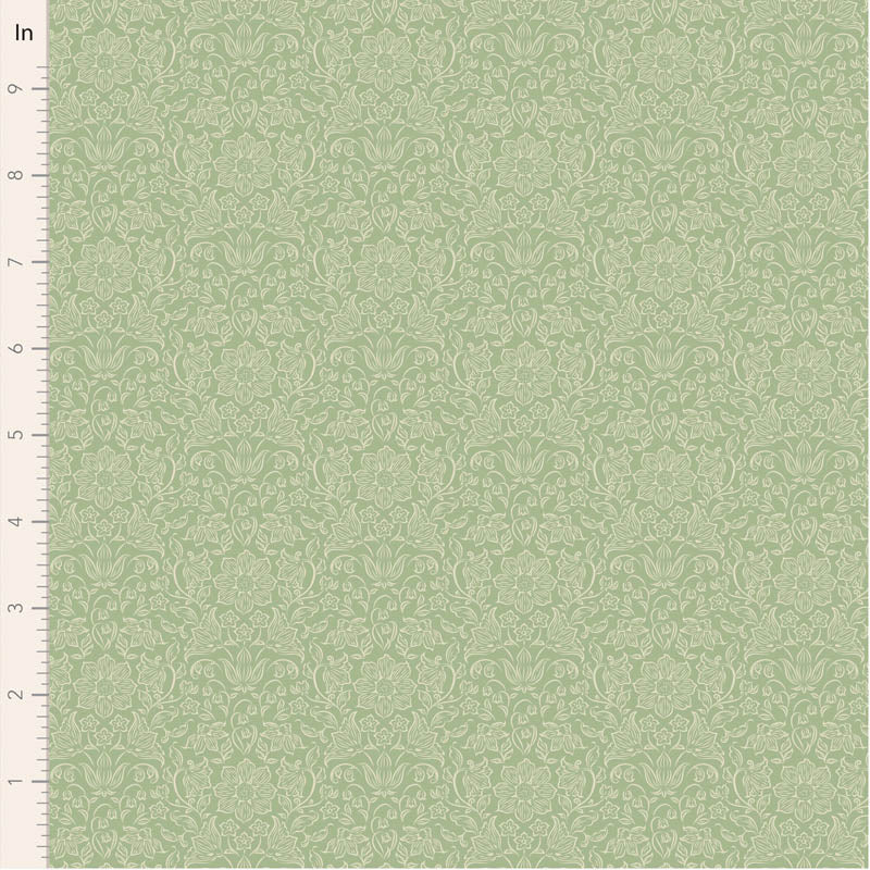 Fabric ~ TILDA Songbird - Lila Sage Mist