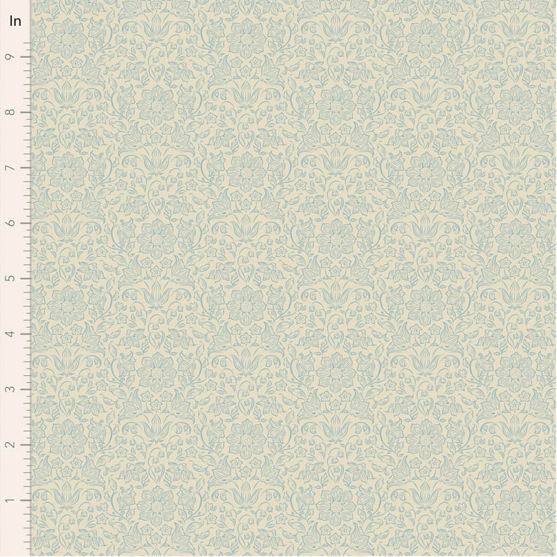 Fabric ~ TILDA Songbird - Lila Light Blue
