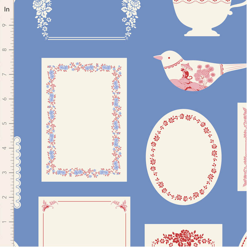 TILDA - Something Blue - Labels & Ornaments Blue 110173
