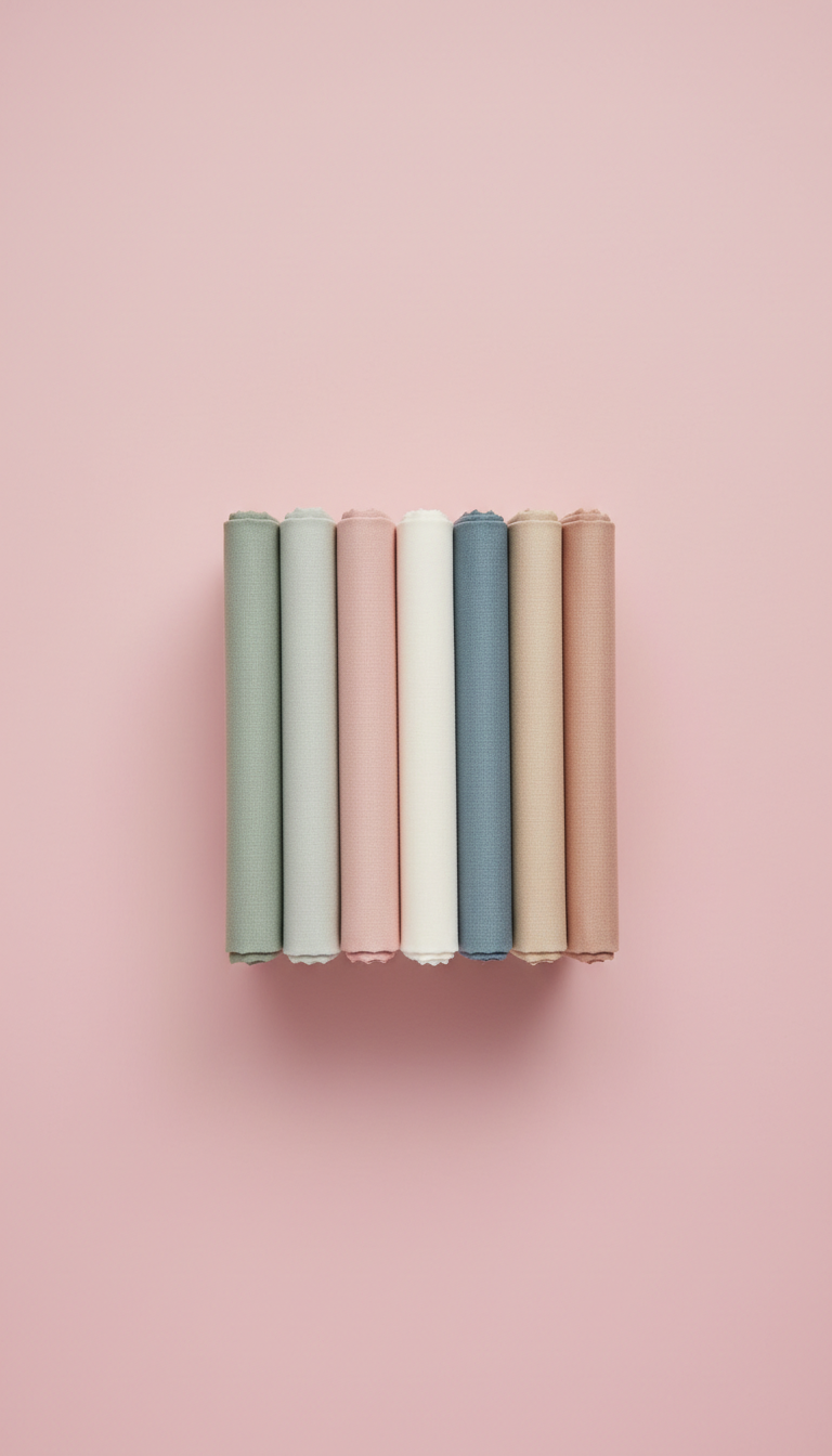 Cotton Fabric Bundle in Soft Sage