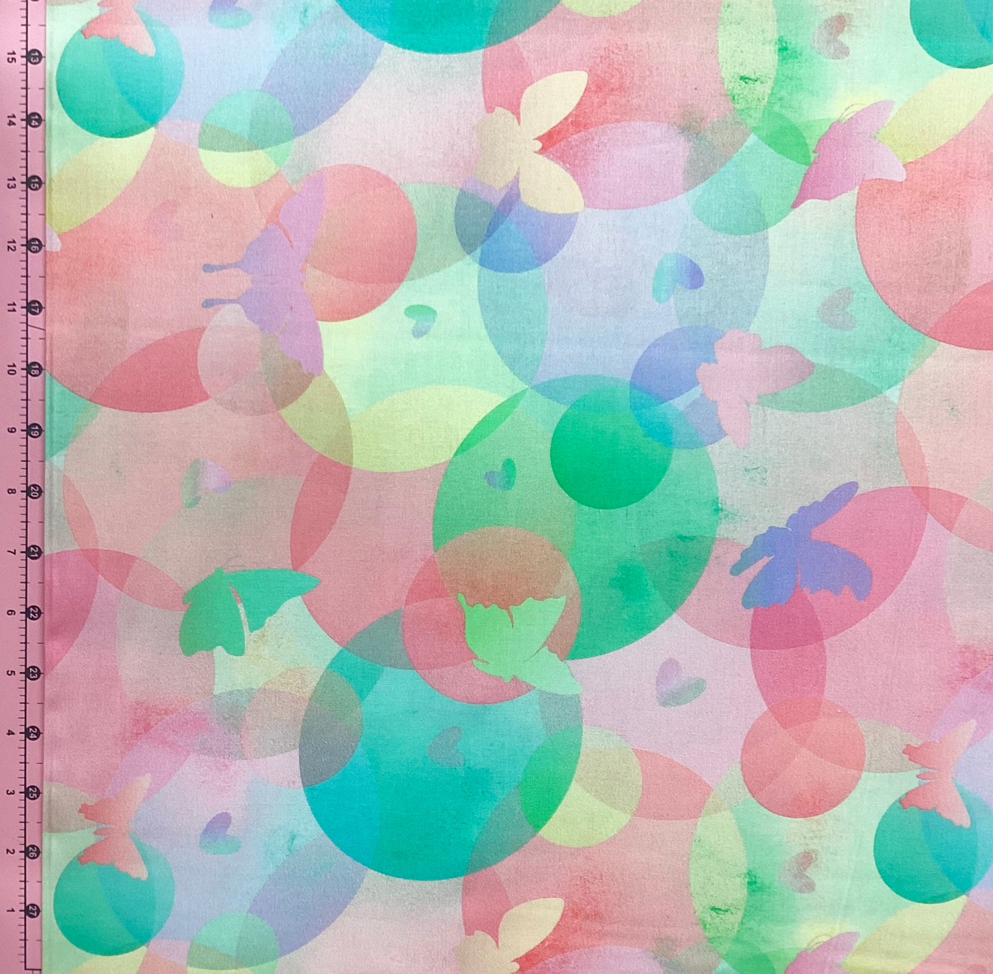 Wide Back Fabric - Coral Bubble Bliss 5067/03