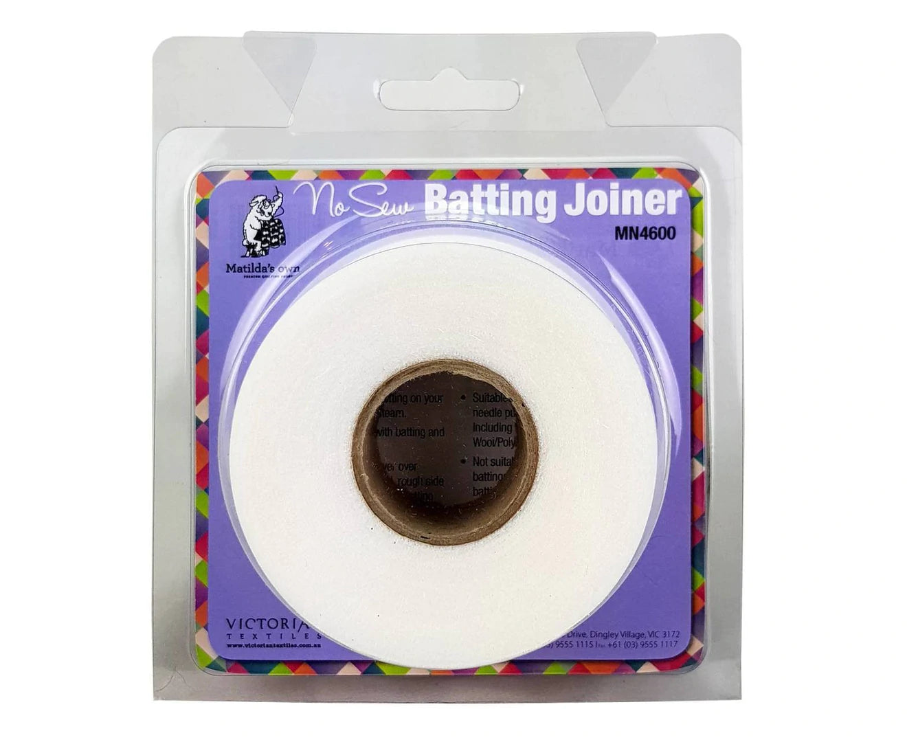 No Sew Batting Joiner - Matilda's Own