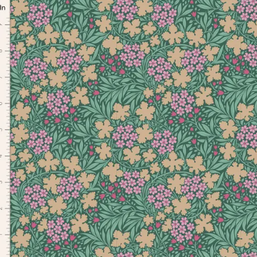 Fabric~ TILDA Hibernation Autumnbloom (Sage)