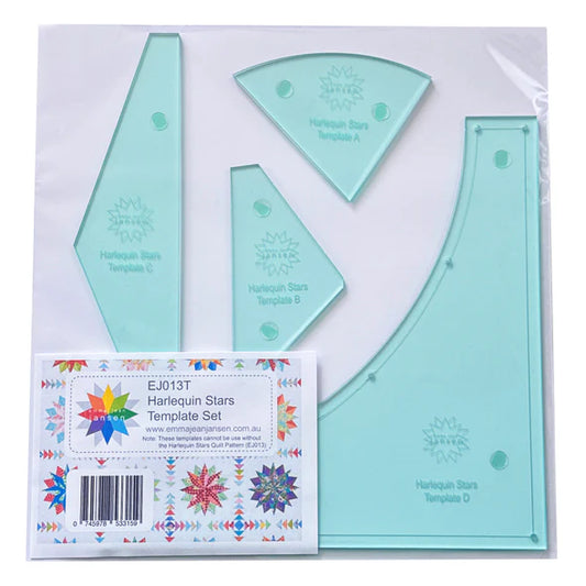 Harlequin Stars Pattern with Templates