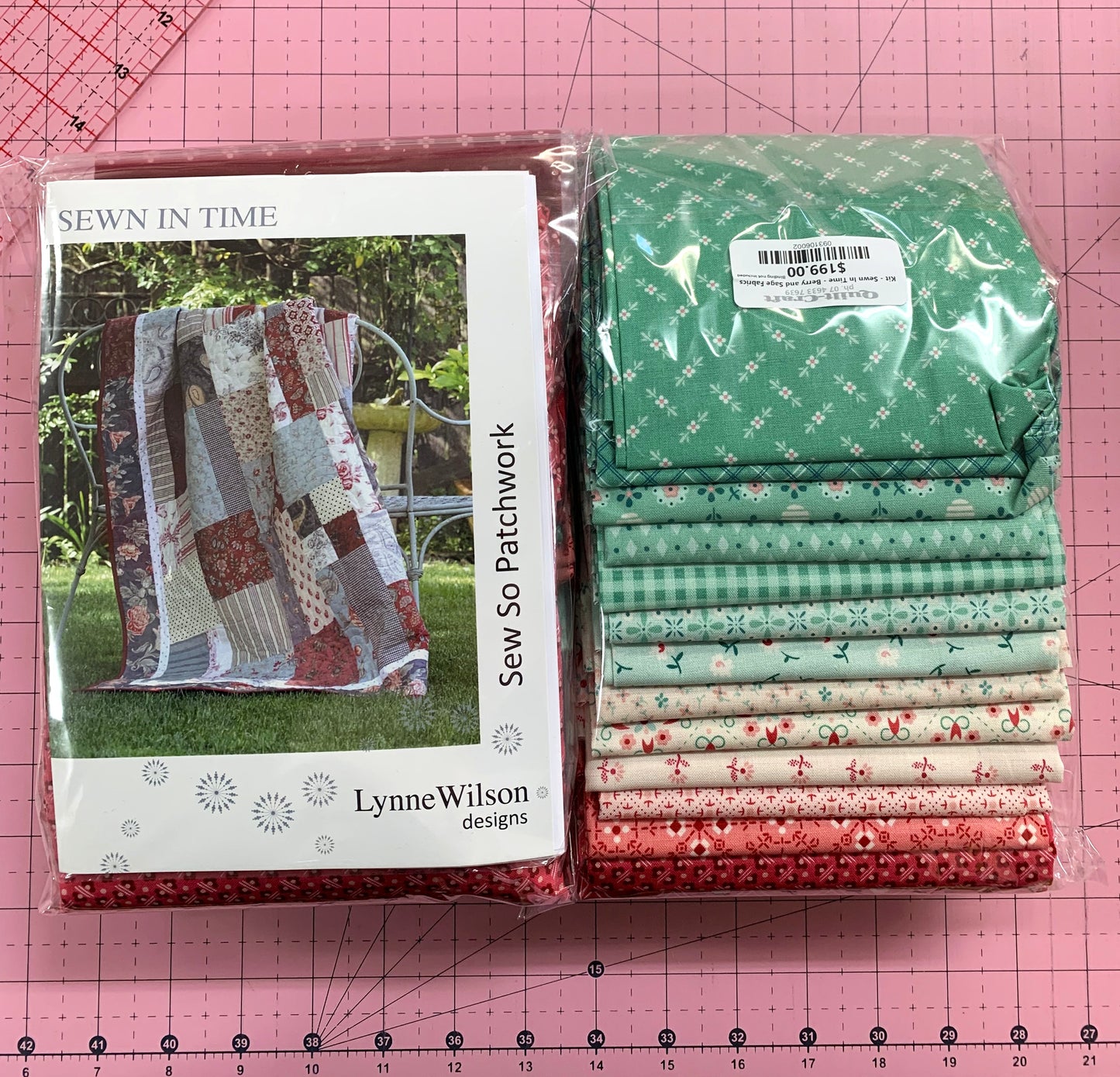 Quilt Kit - Sewn In Time - Berry and Sage Fabrics