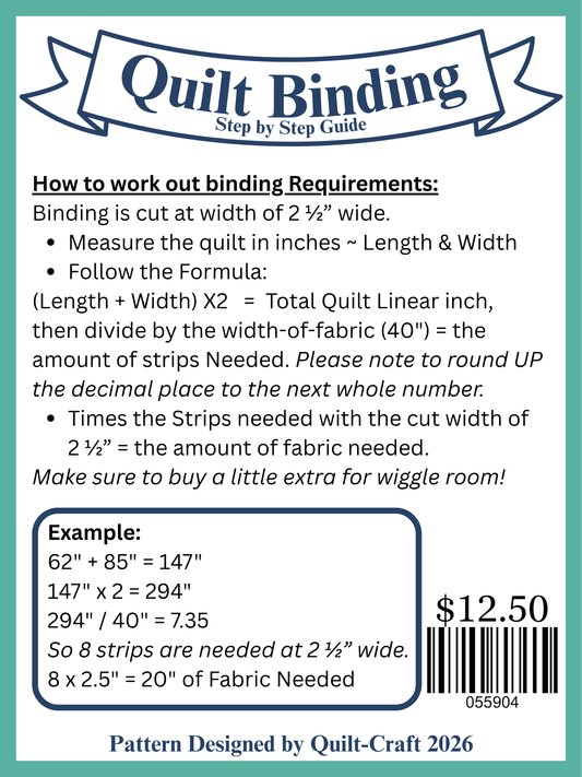 Pattern - Quilt Binding