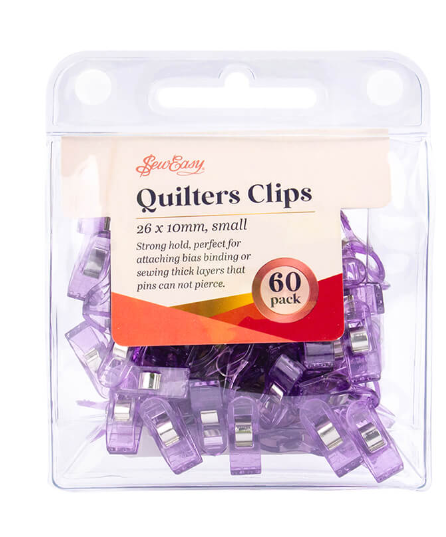 Quilters Clips (Purple) 60pk Small