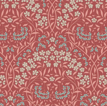 Fabric ~ TILDA Sanctuary - Larissa Rhubarb - 100565