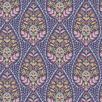Fabric ~ TILDA Sanctuary - Adina Eggplant -100571