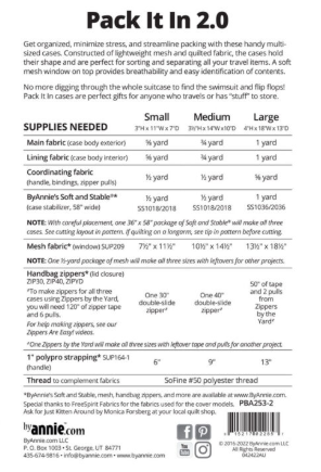 Pattern- Pack it in 2.0