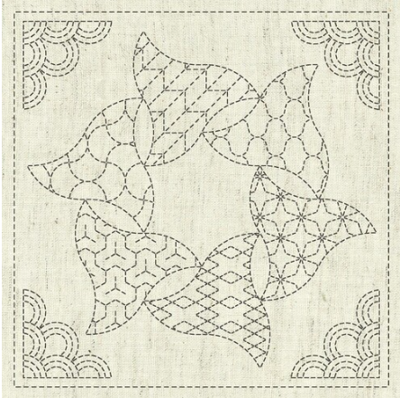Sashiko cloth - Kaza-Guruma 5