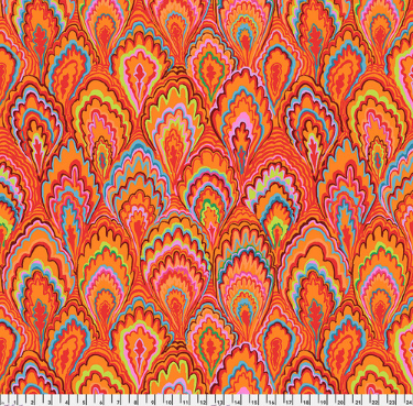 Kaffe Fassett Marble Scallops - RED