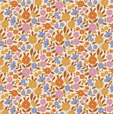 Fabric ~ TILDA Wallflower - Janice Caramel 100616