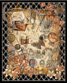 Panel - 36"/90 cm Steampunk Panel - Full Steam Ahead