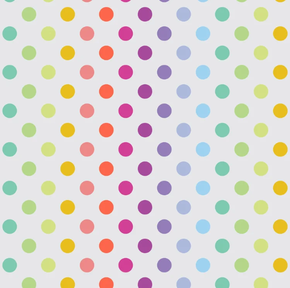 Tula Pink~ Graywork 'Disco Poms' (Whisper)