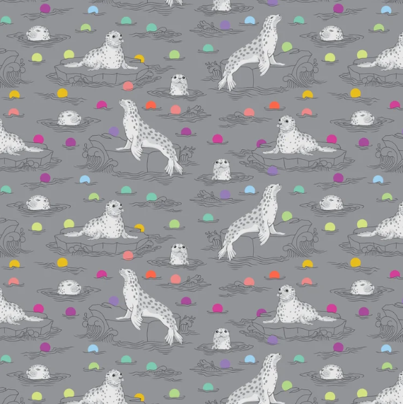 Tula Pink~ Graywork 'Seal the Deal' (Shadow)