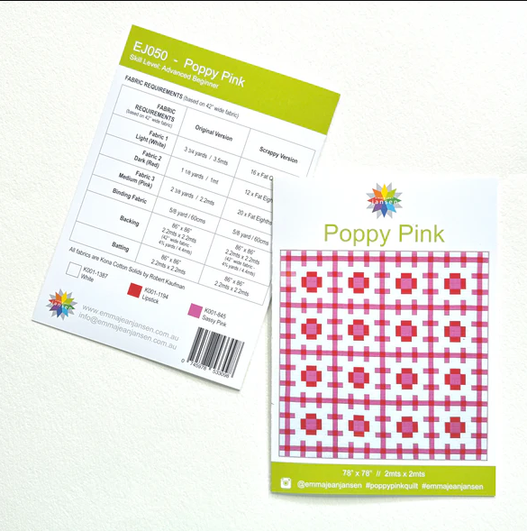 Quilt kit - Poppy Pink by Emma Jean Jansen