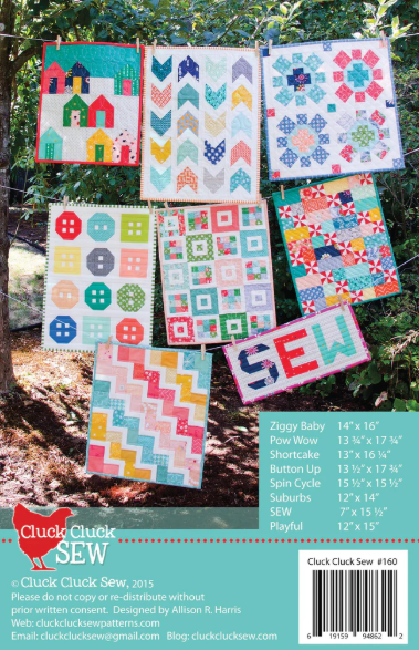 Pattern - Mini Quilts by Cluck Cluck Sew