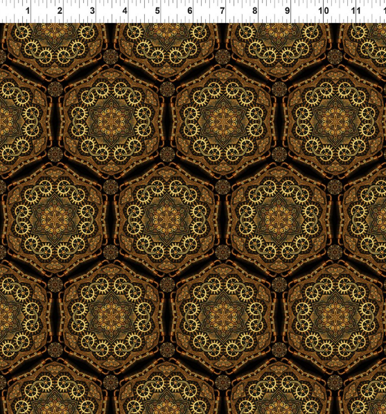 Fabric ~ Jason Yenter - Steampunk Menagerie 7ST-1