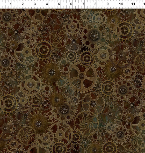 Fabric ~ Jason Yenter - Steampunk Menagerie 8ST-1