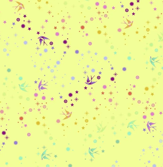 Tula Pink ~ True Colors - Fairy Dust Lime