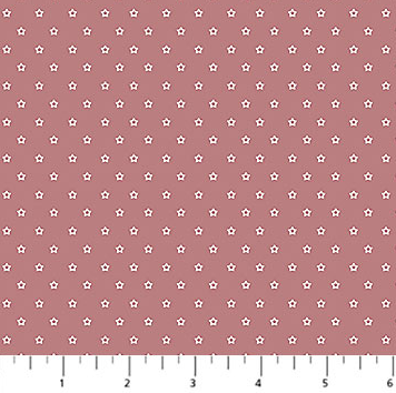 Fabric ~ Nest - Stars Rhubarb