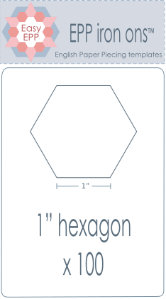 EPP Iron-Ons 1" Hexagons (100pcs)