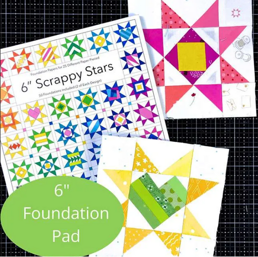 Pattern - 6" Scrappy Stars