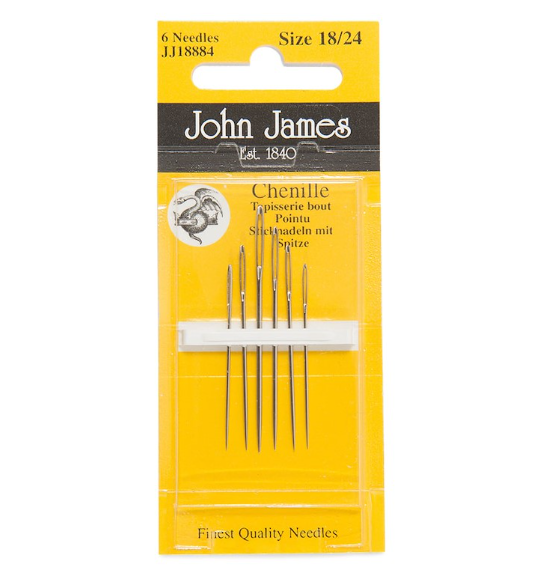 John James - Chenille Needles (Size 18/24)