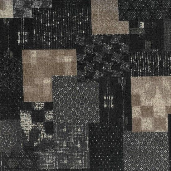 Japanese Fabrics - Kizu (Black)