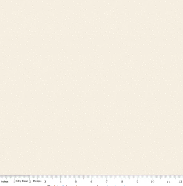 Riley Blake - Elegant Essentials Scatter Dot Cream Pearl