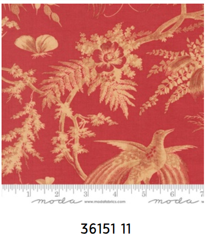 Fabric~ French General - Le Jardin Rouge M3615111