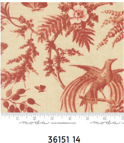 Fabric~ French General - Le Jardin Rouge M3615114