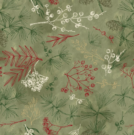 Wideback - Auburn - Tree Bits (Sage Green)