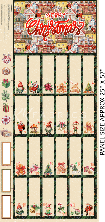 Panel - Santa's Village Advent Calendar