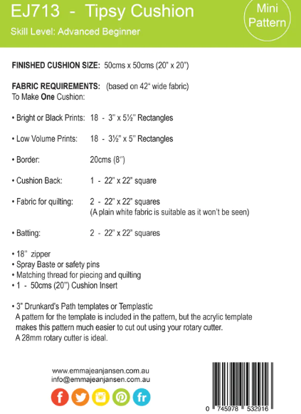 Pattern - Tipsy Cushion