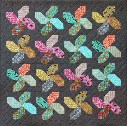 Whirligig Quilt Kit - Throw Size
