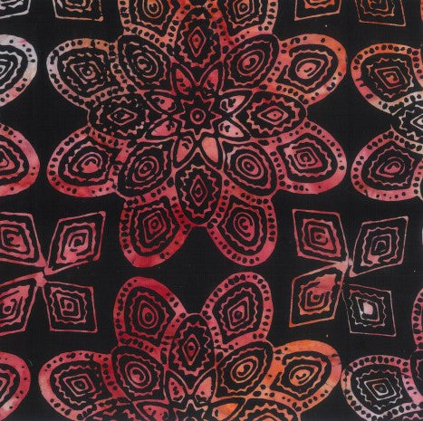Fabric - Batik 'Fire' BA.1528