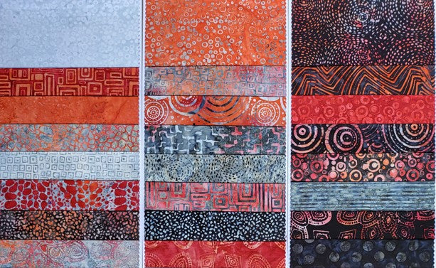 Fabric - Batik 'Fire' BA.1529