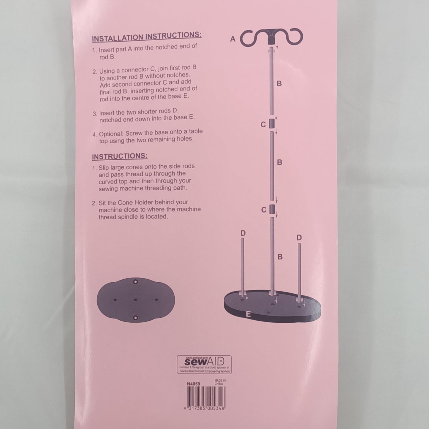 Double Cone Thread Holder