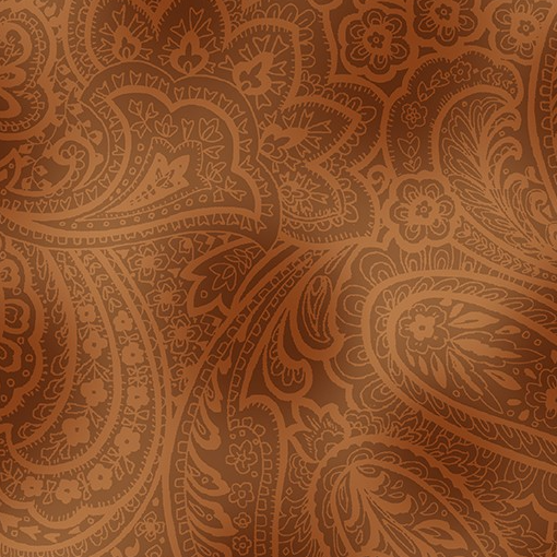 Wide Back - Radiant Paisley (Saddle Brown)