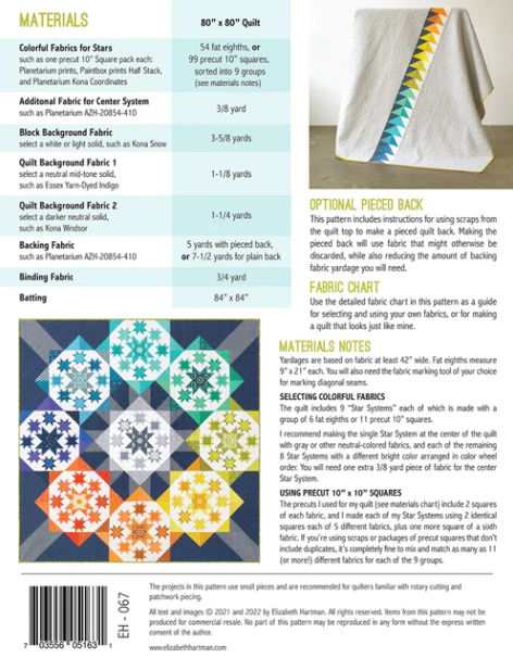 Pattern - Star Systems - Elizabeth Hartman